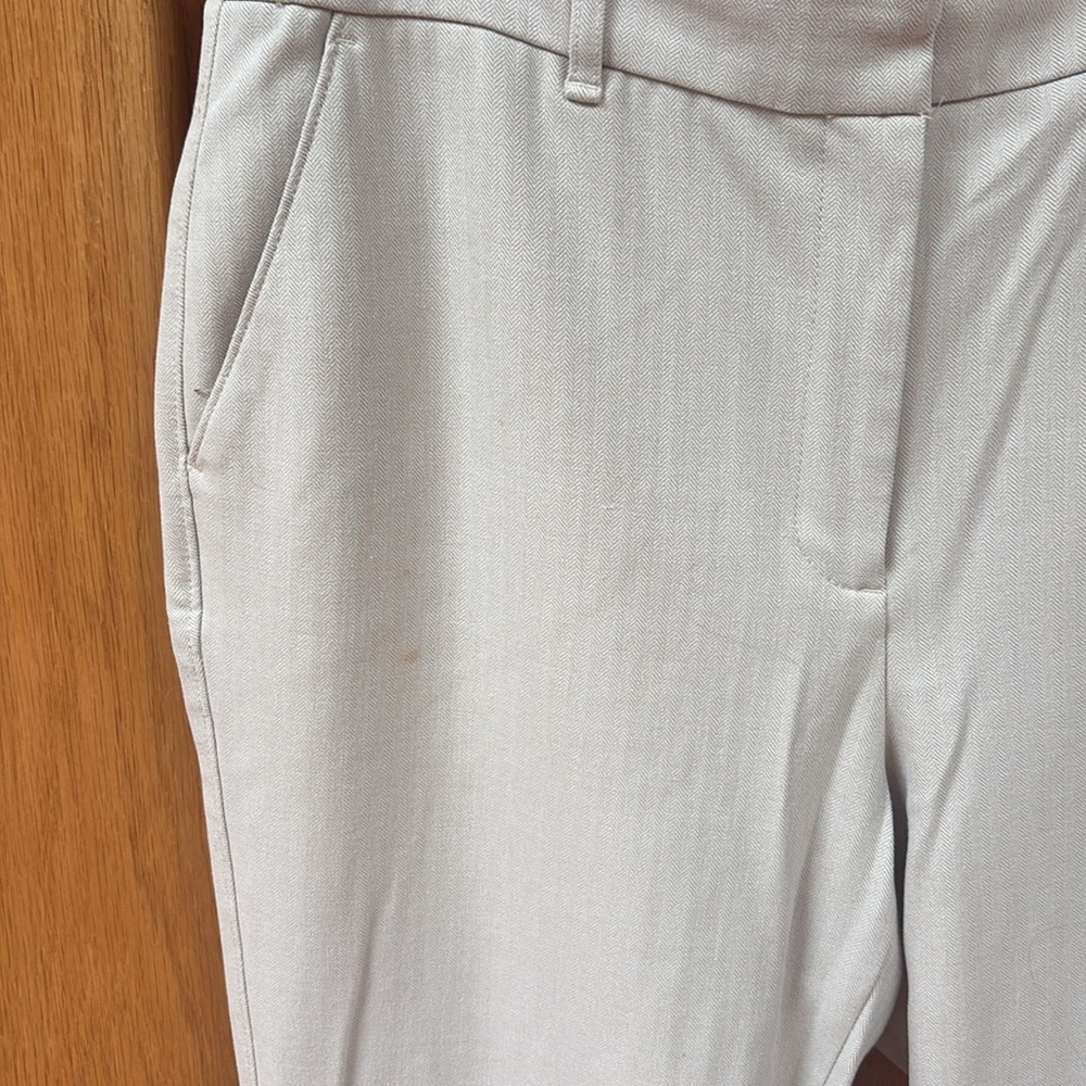 White House Black Market The Boot Herringbone Suiting Pants Scone Ivory 10 - Picture 7 of 8